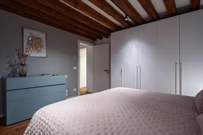 Letto o letti in una camera di Ca' Vida Mezzà