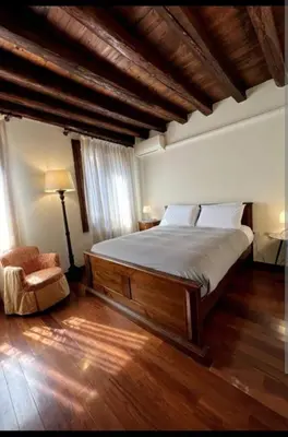 Letto o letti in una camera di Oasi di pace in centro