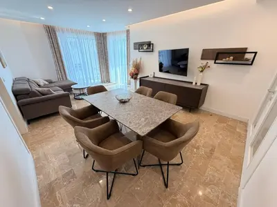 TV o dispositivi per l'intrattenimento presso App4rent Family House Sea View - Cima 7