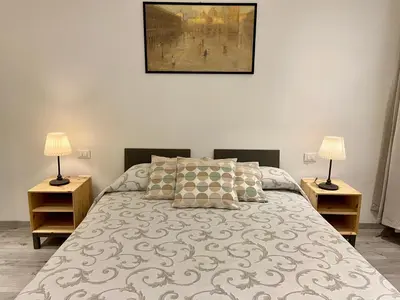Letto o letti in una camera di Corte Contarina