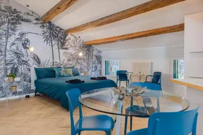 Area soggiorno di Design Luxury Flat, Privacy & Comfort a Vicenza