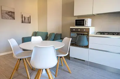 Cucina o angolo cottura di Villa Giulia Family Apartments- LeresidenzediJesolo