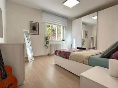 Letto o letti in una camera di Modern Suite 10 min to Venice & Private Parking