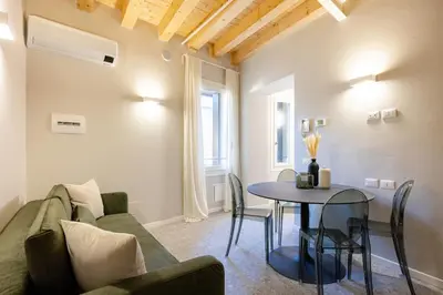 Area soggiorno di PALAZZO CIVIDALE Central Luxury Apartment B