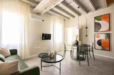 TV o dispositivi per l'intrattenimento presso PALAZZO CIVIDALE Central Luxury Apartment A