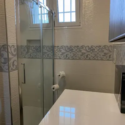 Bagno di [Piazza_Drago_Apartment] Pool, Garden & Free Park