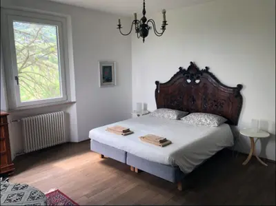 Letto o letti in una camera di agriturismo villa marani