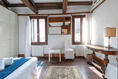 Letto o letti in una camera di Corte Del Remer