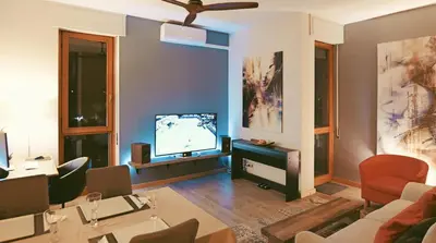 TV o dispositivi per l'intrattenimento presso Skyview Retreat