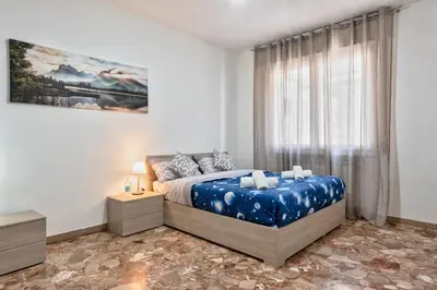 Letto o letti in una camera di Bd home