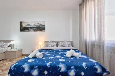 Letto o letti in una camera di Bd home