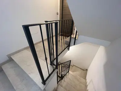 Letto o letti in una camera di Appartamento con vista laguna