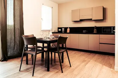 Cucina o angolo cottura di Alloggi Celly Appartamento con aria condizionata e terrazzo
