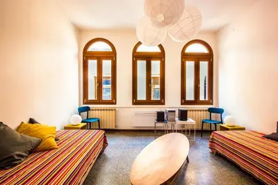 Area soggiorno di La casa ai Frari - appartamento su tre livelli - Venezia centro