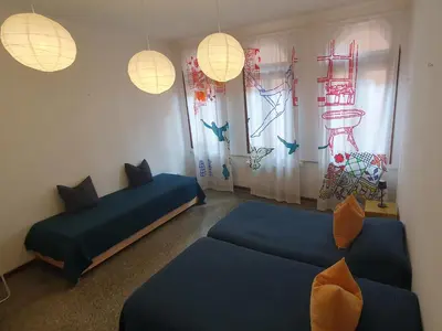Area soggiorno di La casa ai Frari - appartamento su tre livelli - Venezia centro