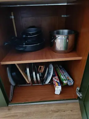 Cucina o angolo cottura di Art-Apart 106 LT con giardino privato