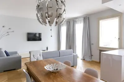 TV o dispositivi per l'intrattenimento presso Riverside Apartment