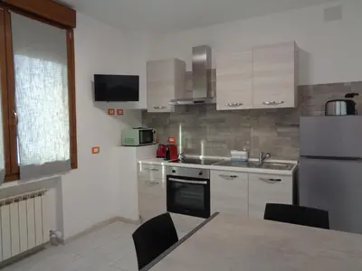 Cucina o angolo cottura di Appartamenti C&M Al Cortile vicino Venezia e Aeroporto VCE