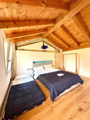 Letto o letti in una camera di Serenity