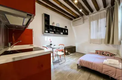 Letto o letti in una camera di La Perla