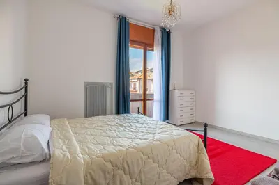 Letto o letti in una camera di Palladio Retreat Flat, best comfort in Vicenza