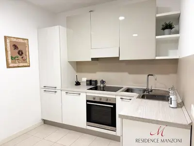 Cucina o angolo cottura di Residence Manzoni