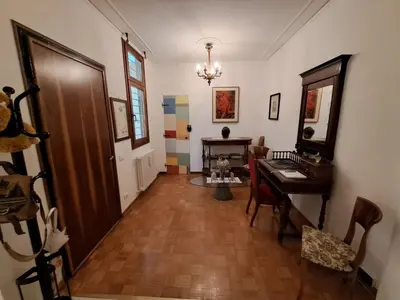 Area soggiorno di Reitia Penthouse in Historic Center