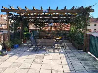 Patio o area all'aperto di Reitia Penthouse in Historic Center