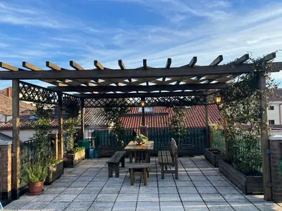 Patio o area all'aperto di Reitia Penthouse in Historic Center
