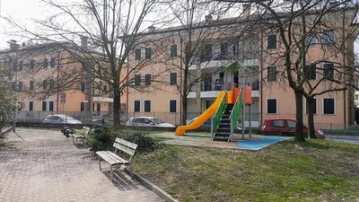 Area giochi per bambini di Vicino ad Agripolis fra Venezia e Padova in un piccolo paese - Maya