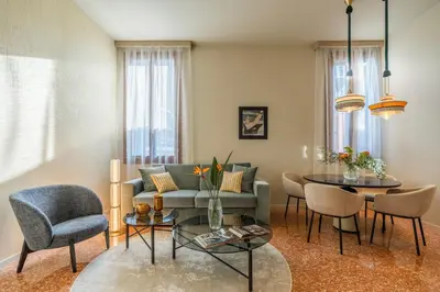 Area soggiorno di Palazzo Rota Luxury Apartments