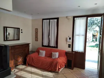 Letto o letti in una camera di Casa Sandra
