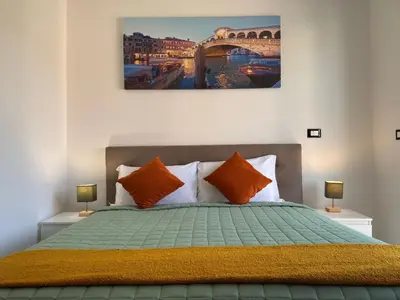 Letto o letti in una camera di Casa Duca D'aosta