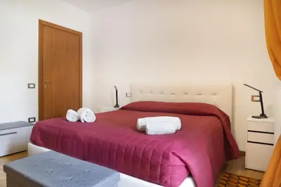 Letto o letti in una camera di Al Parco