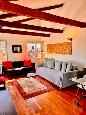 Area soggiorno di Vivere Venezia - cozy accommodations in the heart of Venice