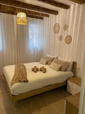 Letto o letti in una camera di Casa Mia
