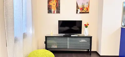 TV o dispositivi per l'intrattenimento presso Tema apartment by Ca-Sa Check
