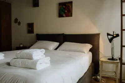 Letto o letti in una camera di Yourbanflat Savonarola Retrò