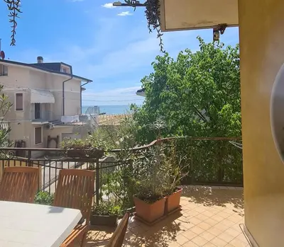 Balcone o terrazza di 2 bedrooms Villa with sea view terrace in Jesolo