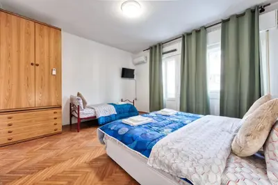 Letto o letti in una camera di Cozy Miranese Venice Apartment