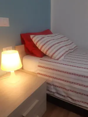Letto o letti in una camera di Casa Patavina