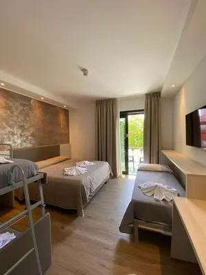 Letto o letti in una camera di Hotel ALDEBARAN & Restaurant