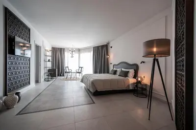 Letto o letti in una camera di Luxor e Cairo The Beach Resort