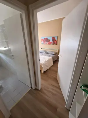 Letto o letti in una camera di Casa Gemma