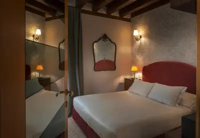 Letto o letti in una camera di San Simeon Suite