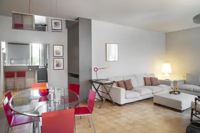 Area soggiorno di Rio Barnaba Grande - Property with Garden & Terrace - LOCAPPART