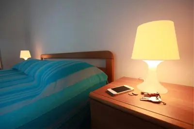 Letto o letti in una camera di Pleasant seaside flat in Rosolina Mare