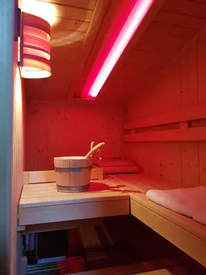 Letto o letti in una camera di B&B Melograno MC