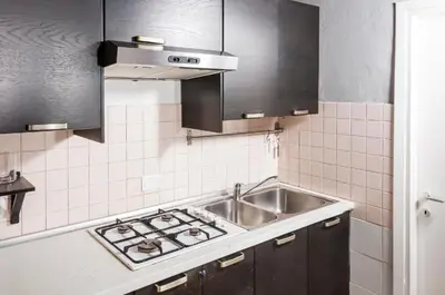 Cucina o angolo cottura di room with private bathrooms diedo 2