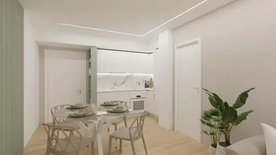 Cucina o angolo cottura di Jesolo Pineta Fronte Mare - Jl Blue Apartments C7